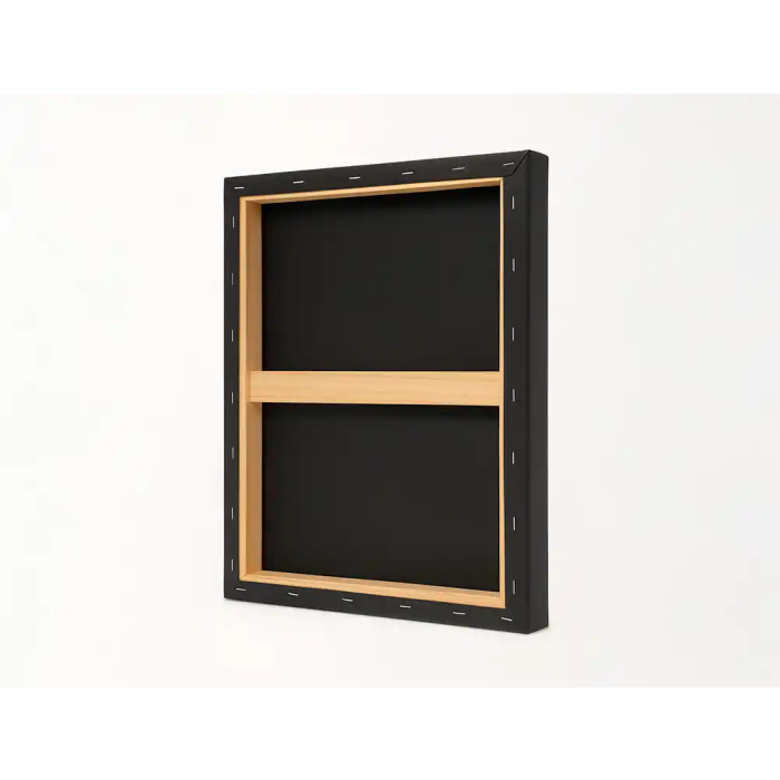 Liderpapel Bastidor 12P Lienzo Grapado Algodón 100% Negro 46x61 cm Gramaje 320g/m2 Certificado FSC 3