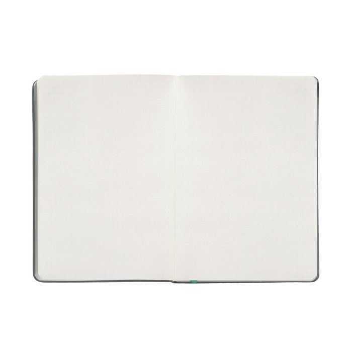 Cuaderno Con Gomilla Antartik Notes Tapa Dura A4 Hojas Puntos Gris Y Turquesa 100 Hojas 80 gr Fsc 7