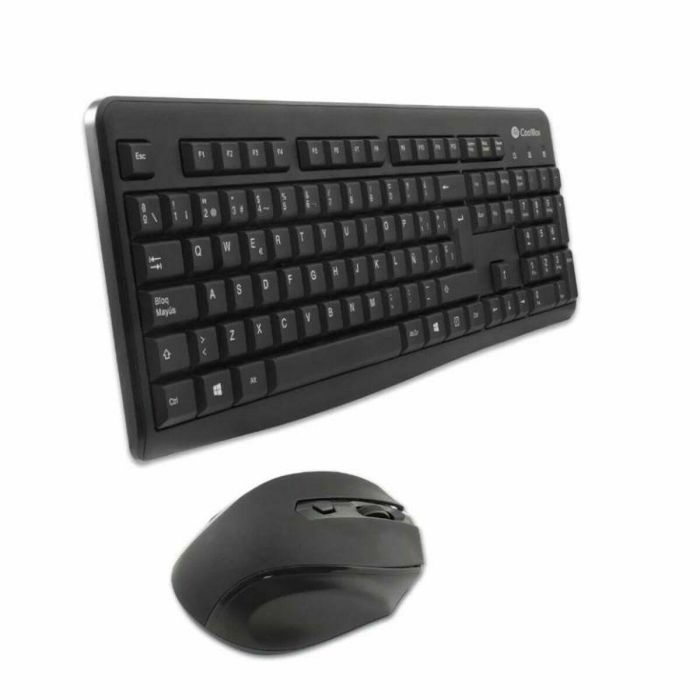 Teclado y Ratón CoolBox COO-KTR-02W Negro Qwerty Español Inalámbrico 3