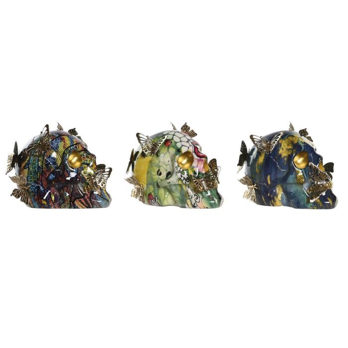Figura Moderno DKD Home Decor Multicolor 10.5 x 11 x 15.5 cm (3 Unidades) Figura Moderno DKD Home Decor Multicolor 10.5 x 11 x 15.5 cm (3 Unidades)