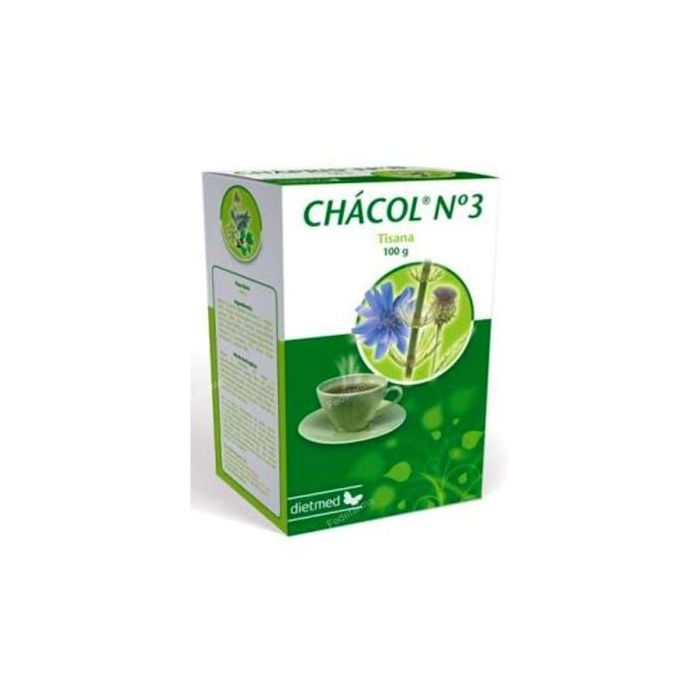 DIETMED Tisana Nº3 Chacol 100Gr. Tisana para el colesterol con Achicoria, Cola de caballo, Sauce, Alcachofa, Lupino y Ortiga Blanca