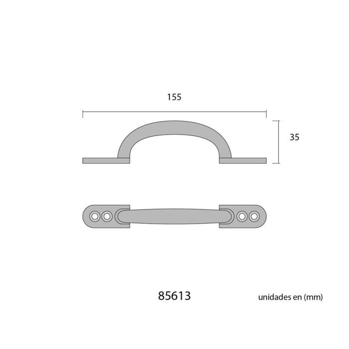 Tirador plano 155mm h° antiguo edm 1