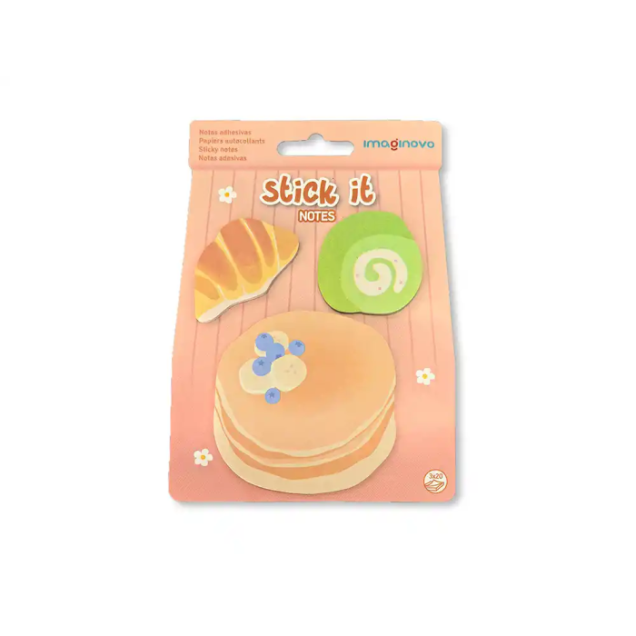 Imaginovo Bloc notas adhesivas tortitas 20 hojas tamaños surtidos 1