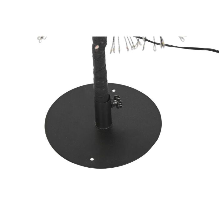 DKD Home Decor Árbol de Navidad Moderno Negro de Metal con Luces LED Multicolor Integradas, 120 cm de Altura y 40x40 cm de Base 3