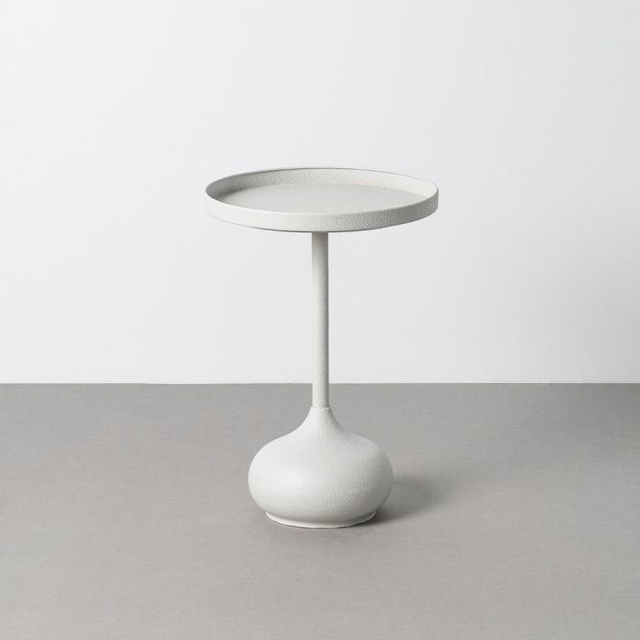 Mesita Blanco Metal 45 X 45 X 48,50 cm