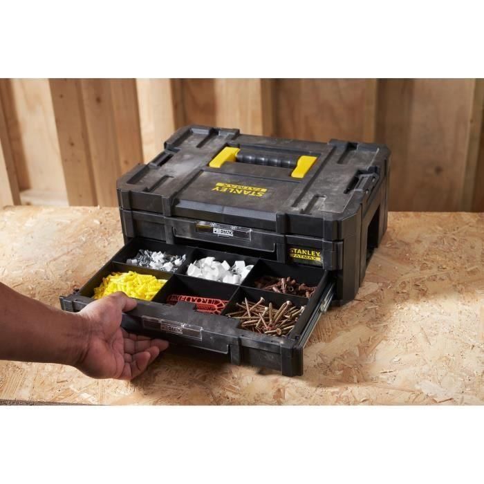Maletín STANLEY Tstak-Fatmax de gran volumen con portaherramientas, 23 l, 44 x 33,17 x 32,61 cm - FMST1-71971 3 Maletín STANLEY Tstak-Fatmax de gran volumen con portaherramientas, 23 l, 44 x 33,17 x 32,61 cm - FMST1-71971 3