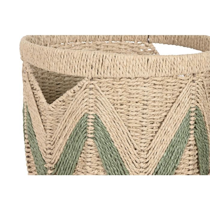 Cesta Tropical DKD Home Decor Verde Marron Claro 38 x 33 x 38 cm Set de 3 (2 Unidades) 1 Cesta Tropical DKD Home Decor Verde Marron Claro 38 x 33 x 38 cm Set de 3 (2 Unidades) 1