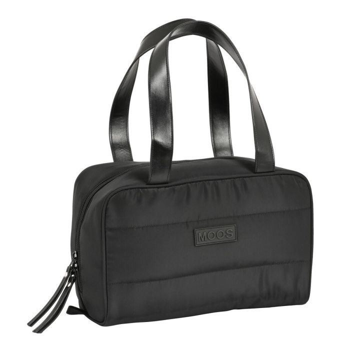 Safta Moos Capsula Neceser Rectangular Acolchado Negro 31x14x19cm
