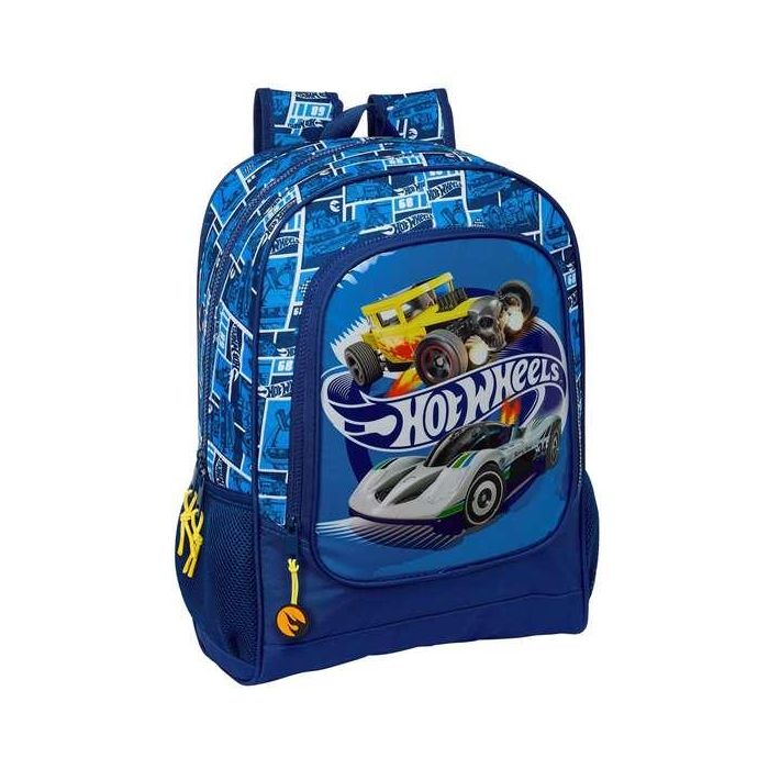 Mochila Escolar Hot Wheels Sonny Azul marino 32 x 42 x 14 cm Mochila Escolar Hot Wheels Sonny Azul marino 32 x 42 x 14 cm