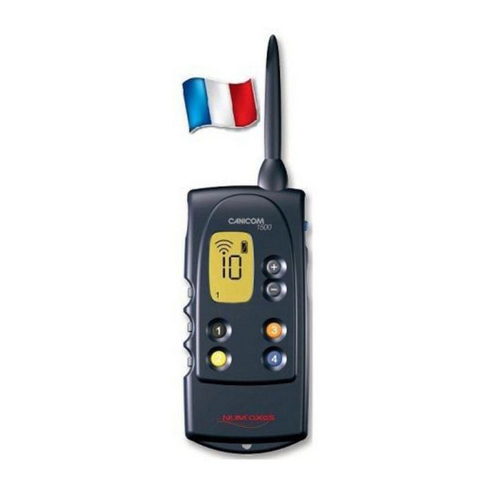 Num'Axes CANICOM 1500 Set de Adiestramiento Remoto para Perros - Control 1-4 Collares, 1500m, Sonido, Flash, 18 Niveles Estáticos 1 Num'Axes CANICOM 1500 Set de Adiestramiento Remoto para Perros - Control 1-4 Collares, 1500m, Sonido, Flash, 18 Niveles Estáticos 1