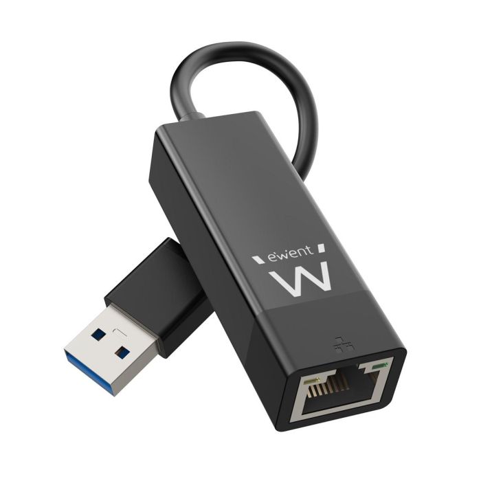 Ewent Adaptador USB 3.2 a RJ45 Gigabit EW1017 - Hasta 1000 Mbps, Conexión LAN para PC/Portátil 1 Ewent Adaptador USB 3.2 a RJ45 Gigabit EW1017 - Hasta 1000 Mbps, Conexión LAN para PC/Portátil 1