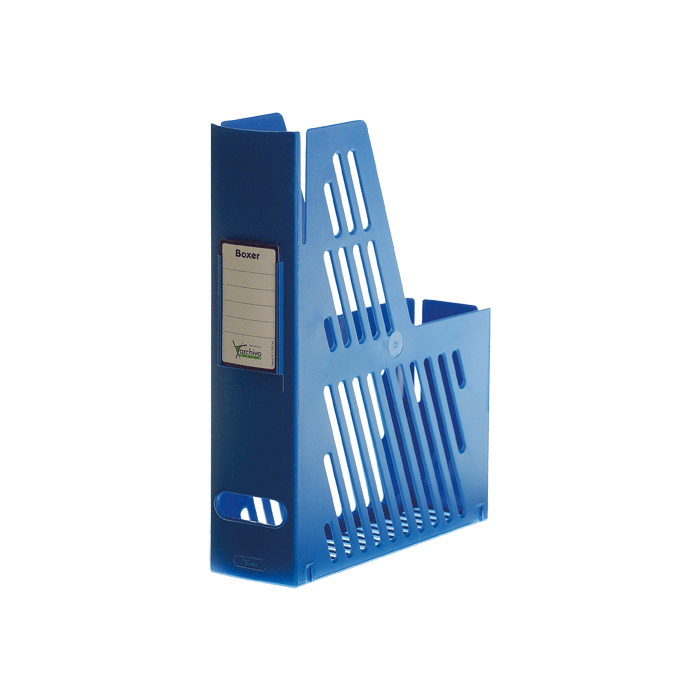 Archivo 2000 Cajetín de Archivo con Tarjetero Identificador 240x75x315 mm Azul