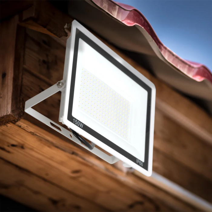 Foco Proyector LED 150W 12.000Lm 6000ºK IP66 Regulable 60,000H Acabado Blanco LM-6013-W-CW 1