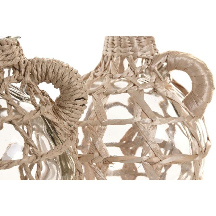 Jarron Cottage DKD Home Decor Transparente Marron 13 x 17 x 13 cm (12 Unidades) 1 Jarron Cottage DKD Home Decor Transparente Marron 13 x 17 x 13 cm (12 Unidades) 1