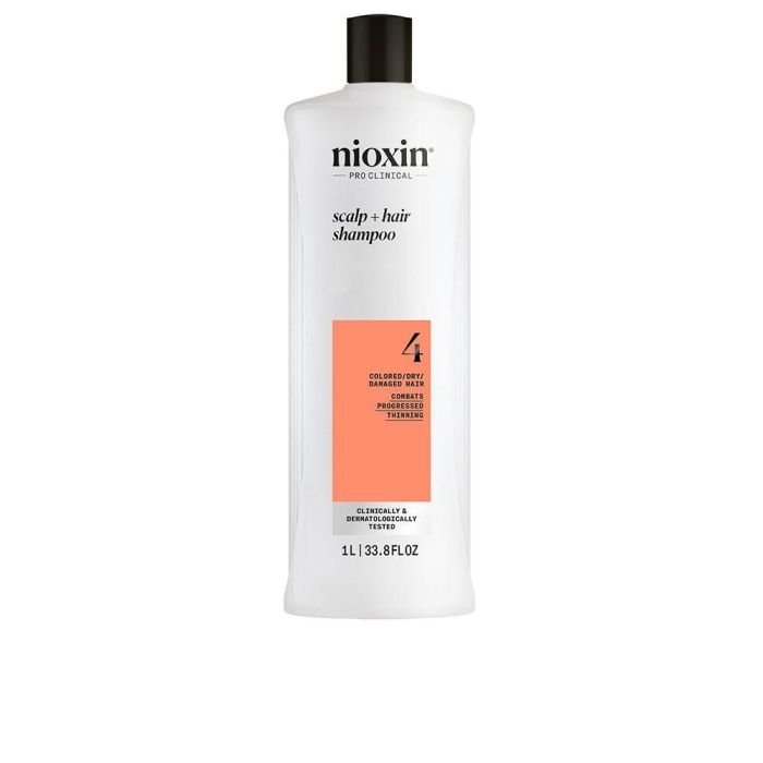 Nioxin Sistema 4 Champú Cabello Teñido y Dañado con Debilitamiento Avanzado 1000 ml 0 Nioxin Sistema 4 Champú Cabello Teñido y Dañado con Debilitamiento Avanzado 1000 ml 0