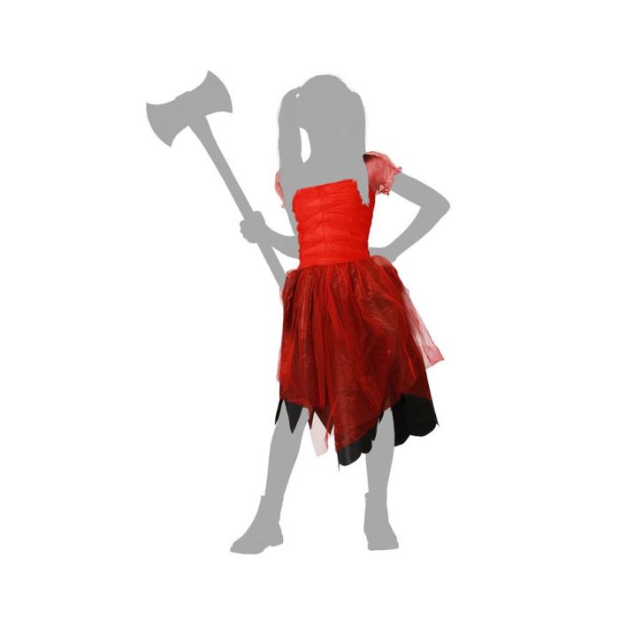 Disfraz Arlequín Vestido Rojo Niña Infantil 10-12 Años 4 Disfraz Arlequín Vestido Rojo Niña Infantil 10-12 Años 4
