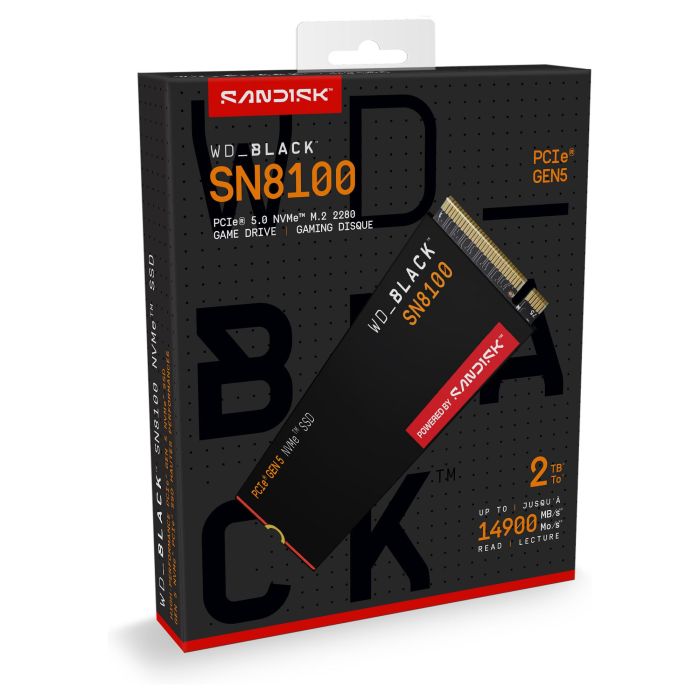WD Black SN8100 NVMe PCIe 5.0 x4 SSD 2TB M.2 2280