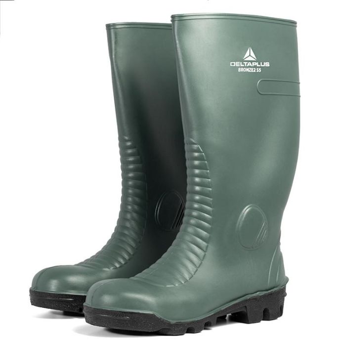 Delta Plus Botas de Agua de Seguridad con Puntera y Plantilla para Uso Profesional - Talla 41