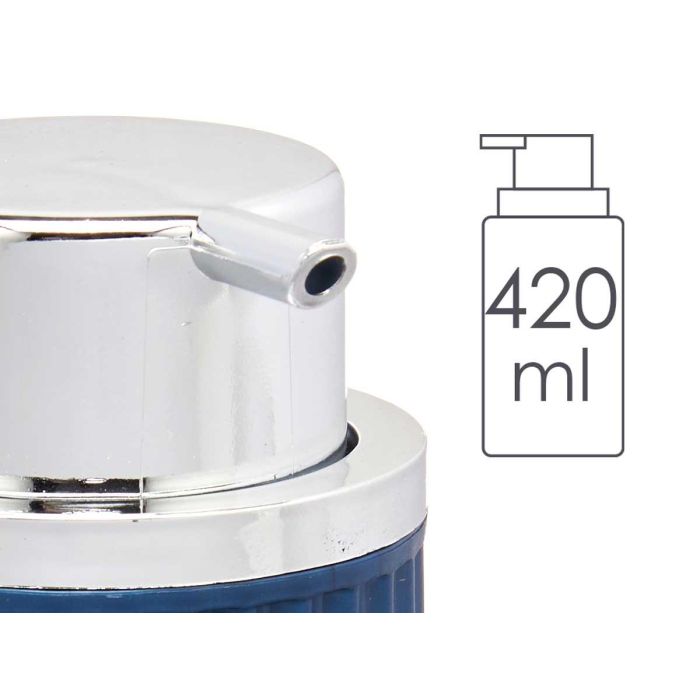 Dispensador de Jabón Plástico Azul 420 ml Berilo - 7x14.5x8.5 cm (32 Unidades) 3 Dispensador de Jabón Plástico Azul 420 ml Berilo - 7x14.5x8.5 cm (32 Unidades) 3
