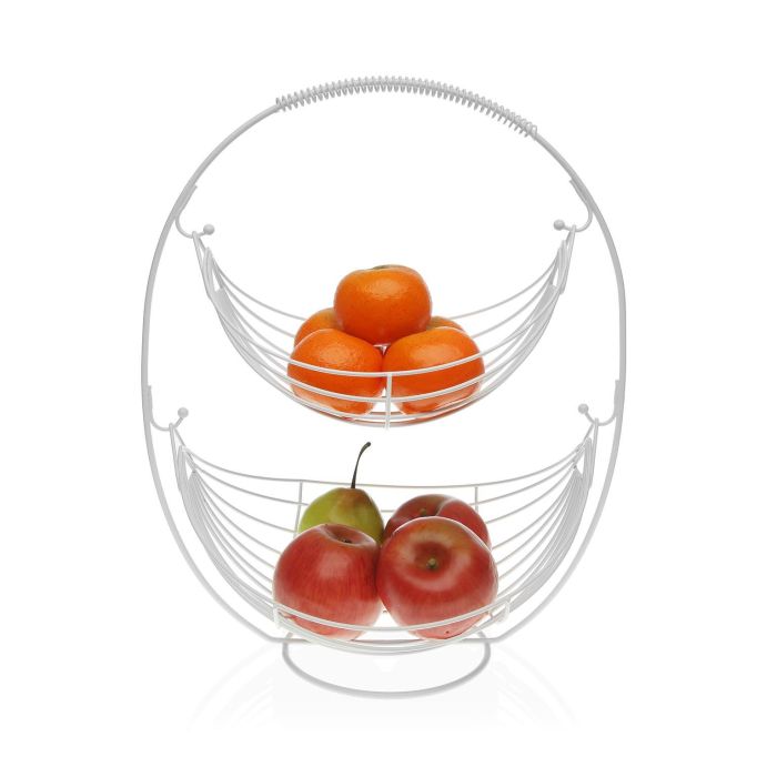 Frutero 2 Alturas Blanco Versa 27X45CM (2 Unidades) 1 Frutero 2 Alturas Blanco Versa 27X45CM (2 Unidades) 1