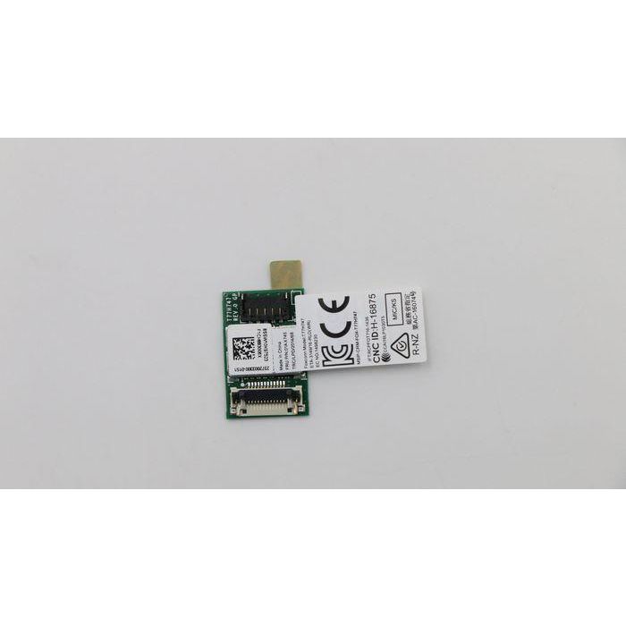 Lenovo Wireless NFC module designed for Lenovo ThinkPad T490, P43S, P14S, and T14 models, enabling NFC functionality. Lenovo Wireless NFC module designed for Lenovo ThinkPad T490, P43S, P14S, and T14 models, enabling NFC functionality.