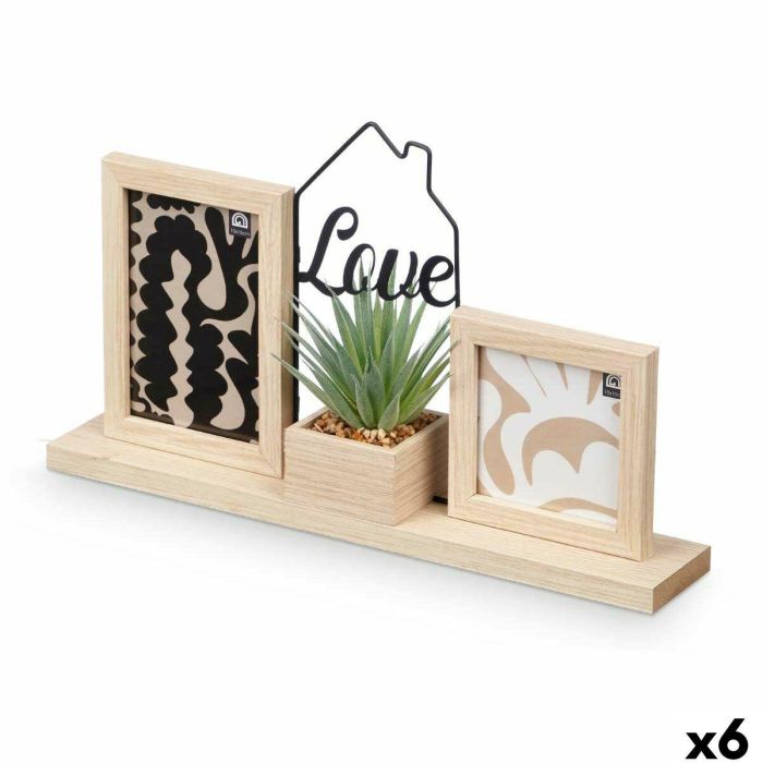 Marco de Fotos GiftDecor 411104 Natural Metal Plástico Madera MDF (6 Unidades) 0 Marco de Fotos GiftDecor 411104 Natural Metal Plástico Madera MDF (6 Unidades) 0