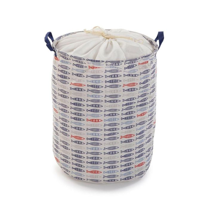 Cesto para la Ropa Sucia Versa Peces Poliéster Textil (38 x 48 x 38 cm) 0 Cesto para la Ropa Sucia Versa Peces Poliéster Textil (38 x 48 x 38 cm) 0