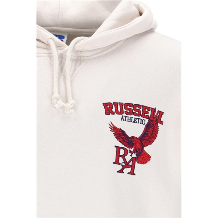 Sudadera con Capucha Hombre Russell Athletic Hoody Barry Blanco