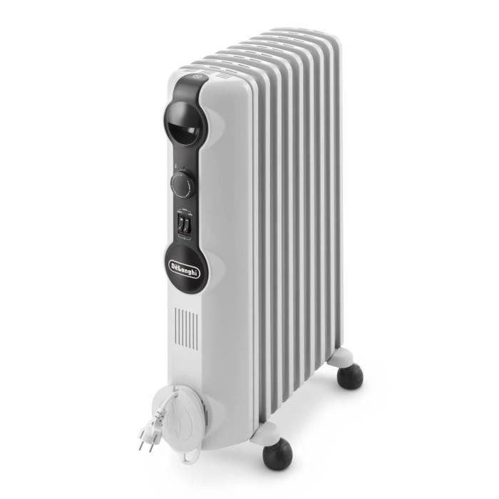 DELONGHI TRRS0920 Radiador de baño de aceite de 2000 vatios - 3 niveles de potencia - Comfortemp - Energía real (+ 35% de convección) 1 DELONGHI TRRS0920 Radiador de baño de aceite de 2000 vatios - 3 niveles de potencia - Comfortemp - Energía real (+ 35% de convección) 1