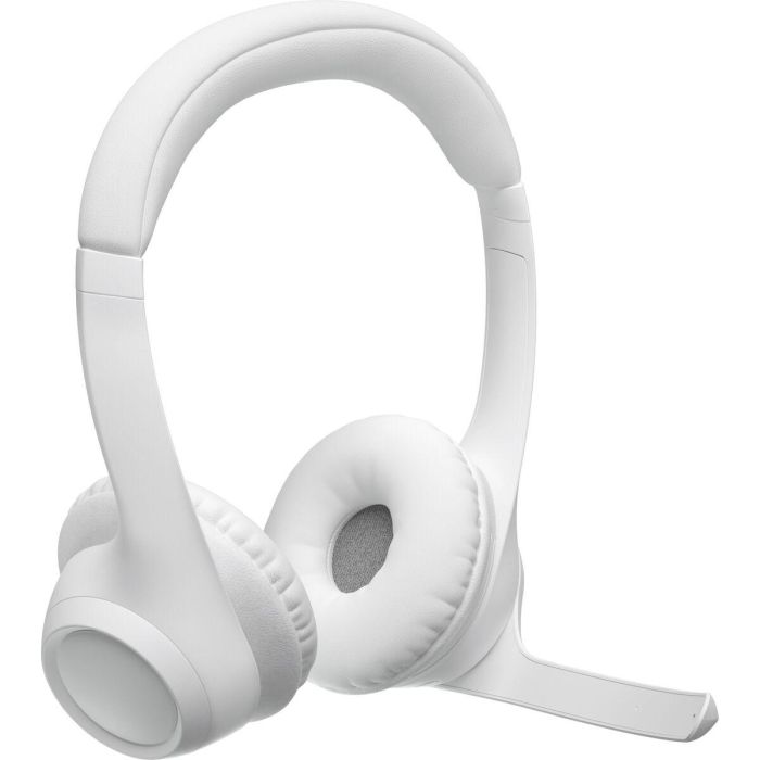 Logitech Auriculares Zone 300 Bluetooth Blanco, Micrófono con Cancelación de Ruido, Hasta 20 Horas de Batería, Conectividad Inalámbrica de 30m 1
