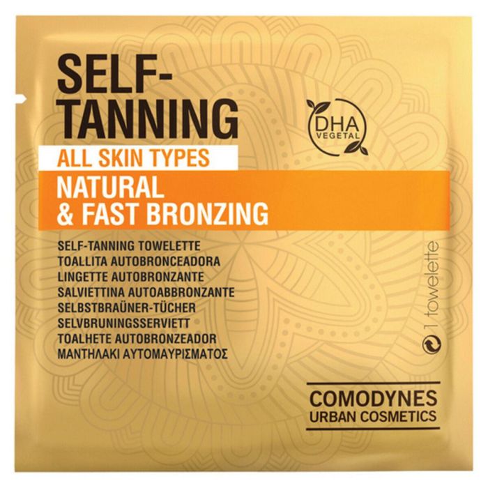 Comodynes SELF-TANNING natural & fast bronzing Toallitas Autobronceadoras Faciales y Corporales para un Bronceado Radiante y Uniforme