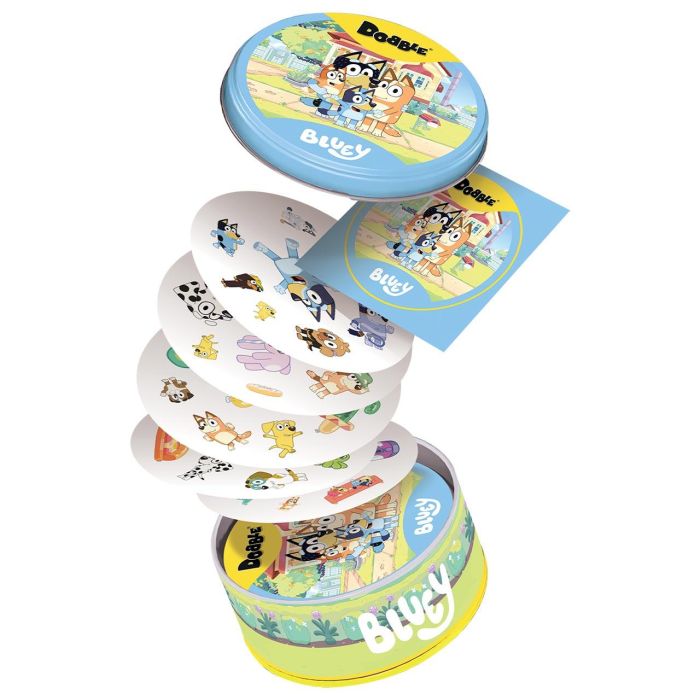 Asmodee Dobblu07Es Dobble Bluey - Juego de mesa de observacion y velocidad para niños +6 años 2
