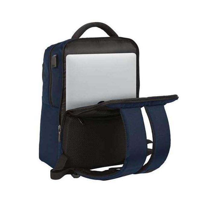 Cartera Escolar Safta Business Black-Blue-Grey Mochila 2 Bolsillos Portatil 15,6-'+Usb 310x130x440 mm 2 Cartera Escolar Safta Business Black-Blue-Grey Mochila 2 Bolsillos Portatil 15,6-'+Usb 310x130x440 mm 2