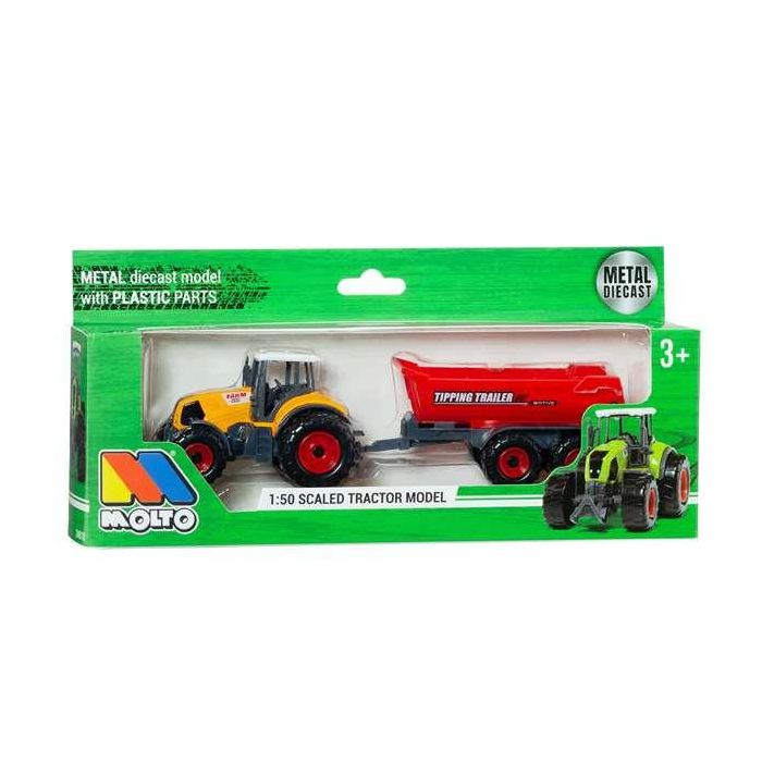 Tractor granja con remolque. escala 1:50 - modelos surtidos Tractor granja con remolque. escala 1:50 - modelos surtidos