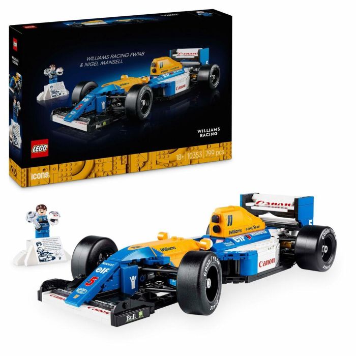 LEGO Icons 10353 Set de Construcción Coche de Carreras F1 Williams Racing FW14B Nigel Mansell Coleccionable para Adultos 0 LEGO Icons 10353 Set de Construcción Coche de Carreras F1 Williams Racing FW14B Nigel Mansell Coleccionable para Adultos 0