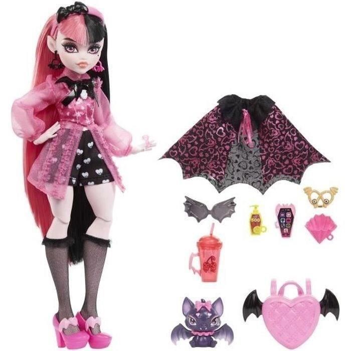 Monster High - Draculaura con mascota murciélago - Muñeca - MONSTER HIGH - HHK51 - MUÑECA MONSTER HIGH FASHION 1