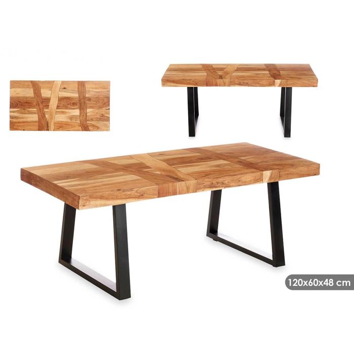 Mesa Auxiliar Madera Trama 120x60x48 cm - Giftdecor