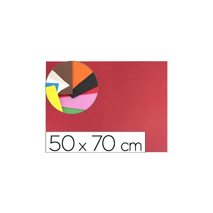 Goma Eva Liderpapel 50x70 cm 60 gr-M2 Espesor 1.5 mm Rojo 10 unidades