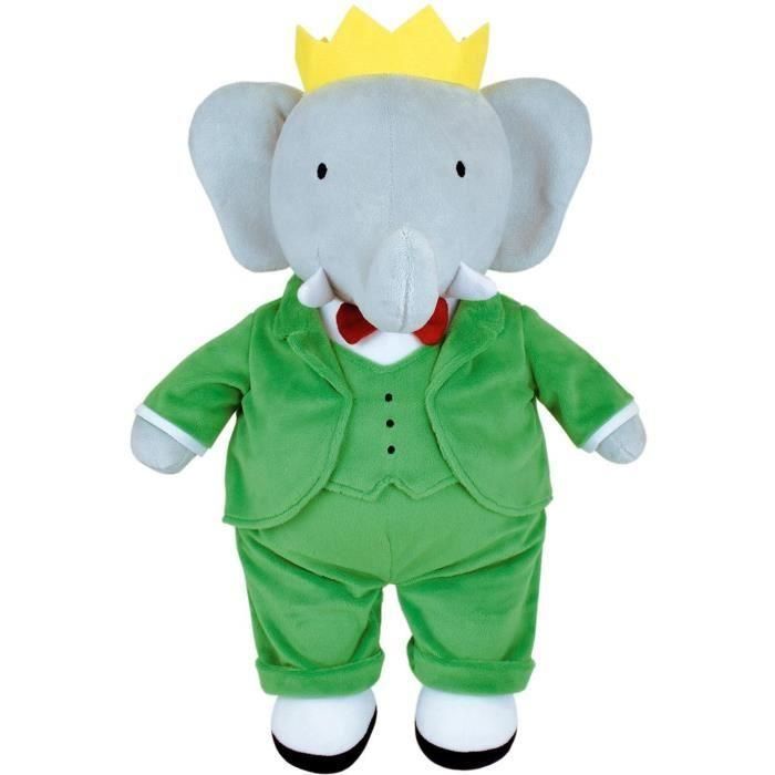 Peluche - JEMINI - Peluche Elefante Babar +/- 40 cm - Peluche suave - ¡Ideal para crear historias y decorar la habitación! 1