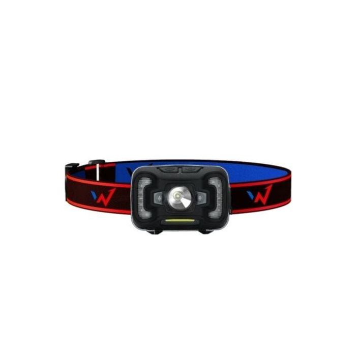 Wonder WT3001H Linterna de cabeza 110 Lúmenes, Batería Recargable 1800 mAh, 100m Alcance, IP44, 9 Modos Luz