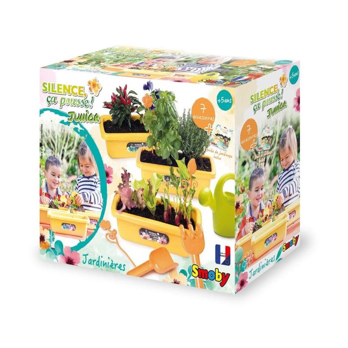 Smoby Plantadores Silence, Ça Pousse! Junior – Set de jardinería para niños 1