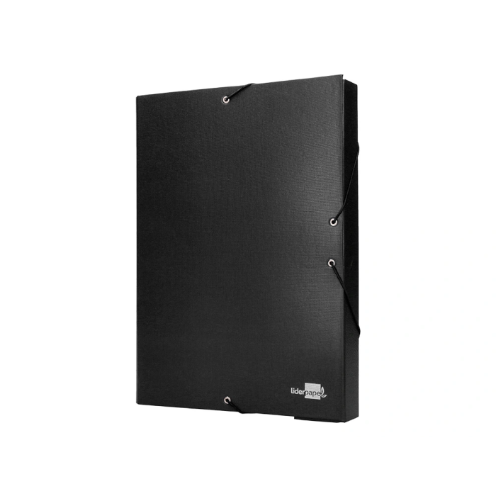 Liderpapel Carpeta proyectos folio lomo 50mm cartón forrado negra 4