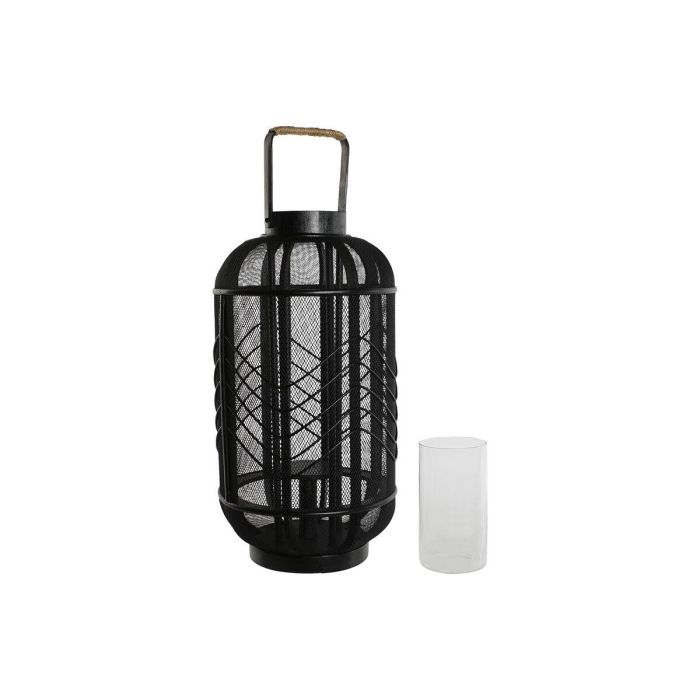 Portavela Colonial DKD Home Decor Negro 25.5 x 46.5 x 25.5 cm 2 Portavela Colonial DKD Home Decor Negro 25.5 x 46.5 x 25.5 cm 2