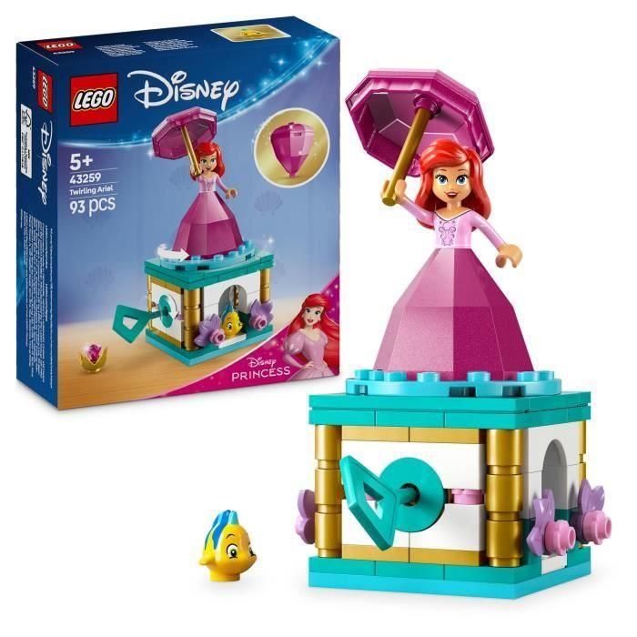 Lego 43259 Disney Princess Ariel Girando: Juego de Construcción para Niñas Mayores de 5 Años Lego 43259 Disney Princess Ariel Girando: Juego de Construcción para Niñas Mayores de 5 Años