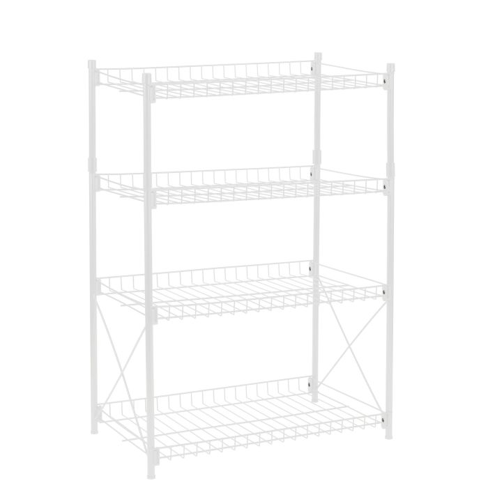 Estantería 4 Niveles Metal 52x34x86 cm - Confortime (2 Unidades) 7