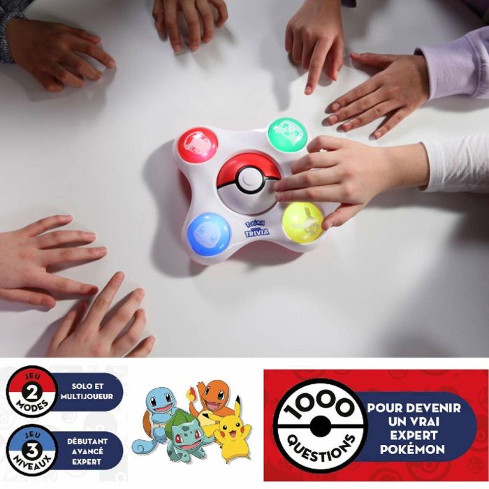 Bandai Pokémon Trainer Quiz Juego Electrónico Interactivo con 1000 Preguntas sobre el universo Pokémon - Habla Francés 1 Bandai Pokémon Trainer Quiz Juego Electrónico Interactivo con 1000 Preguntas sobre el universo Pokémon - Habla Francés 1