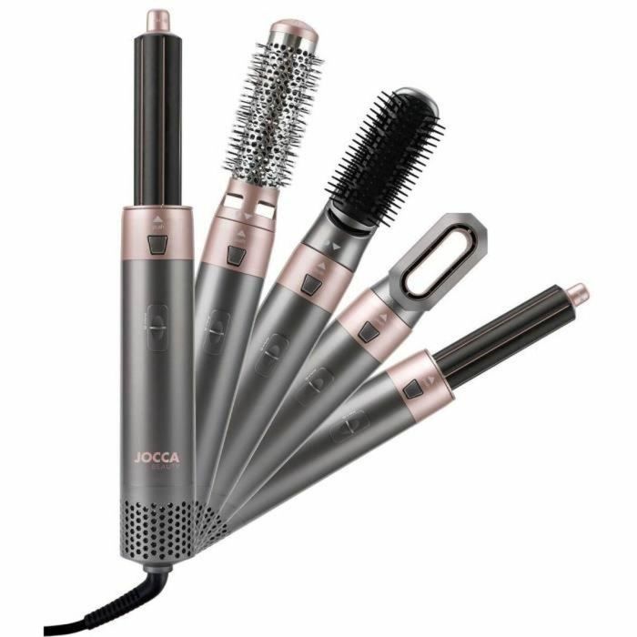 Jocca JOC8435253583536 Plancha de pelo Modelo 2412 con 3 ajustes de temperatura y 5 cabezales intercambiables, potencia 800 a 1000 W 0 Jocca JOC8435253583536 Plancha de pelo Modelo 2412 con 3 ajustes de temperatura y 5 cabezales intercambiables, potencia 800 a 1000 W 0