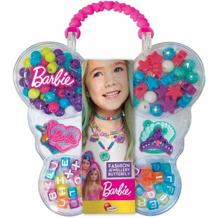 Lisciani Giochi LIS1695894162053 Joyero Barbie Mariposa para niñas, caja de joyas para organizar accesorios infantiles, edades +8 años