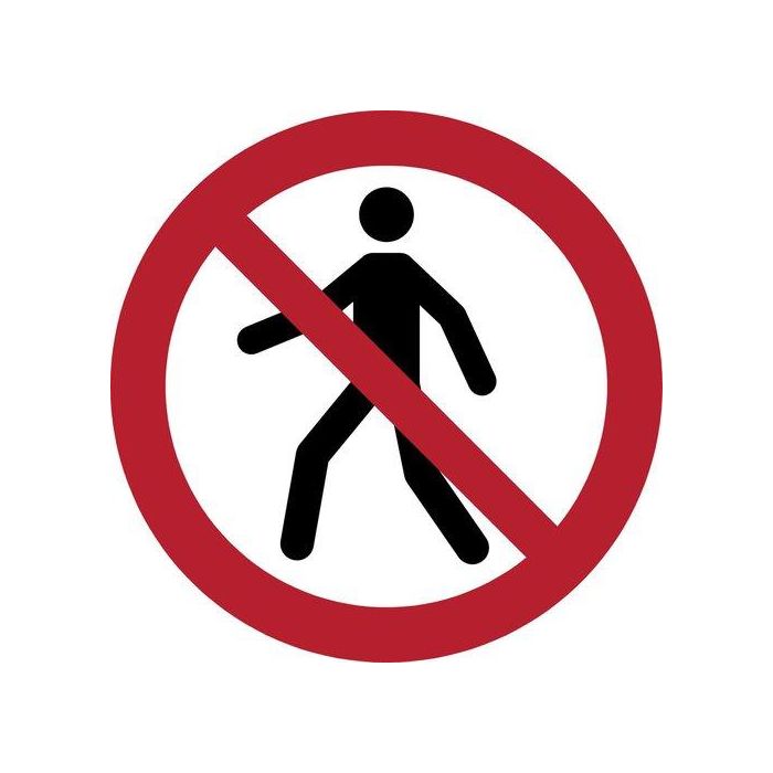 Pictograma Jalema Prohibido El Paso Ø200 Mm. Bolsa De 1