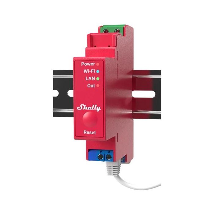 Shelly Relais "Pro 1PM" WLAN LAN Max. 16A 1 Kanal 1 Phase BT Messfunktion DIN-Rail 0 Shelly Relais "Pro 1PM" WLAN LAN Max. 16A 1 Kanal 1 Phase BT Messfunktion DIN-Rail 0